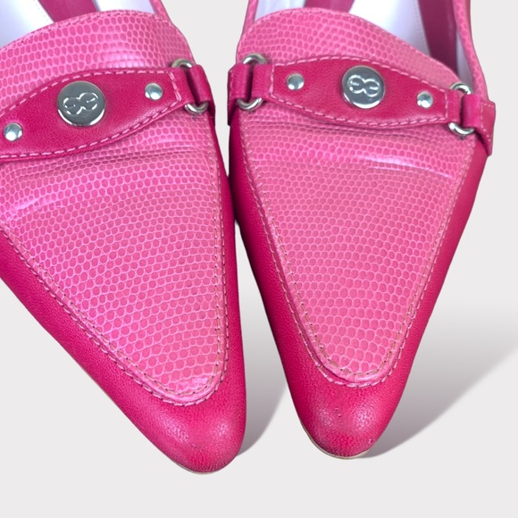 Escada Fuschia Pink Heels Shoes - Picture 6 of 7